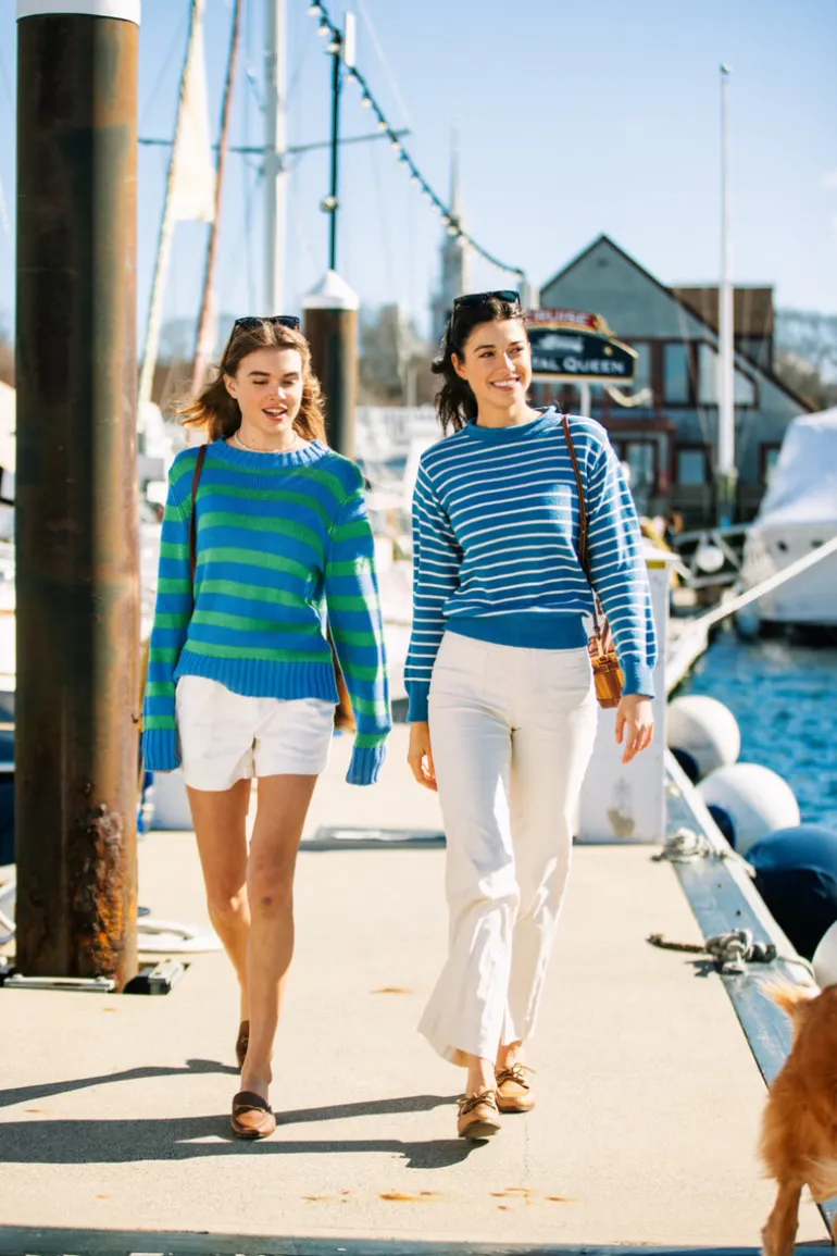 Bellport Striped Sweater- Women's