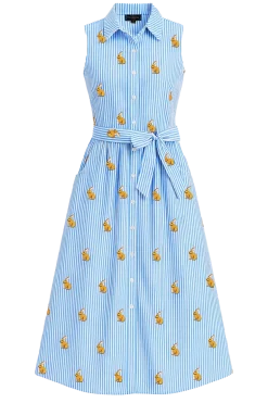 Bunny Meadow Shirt Dress
