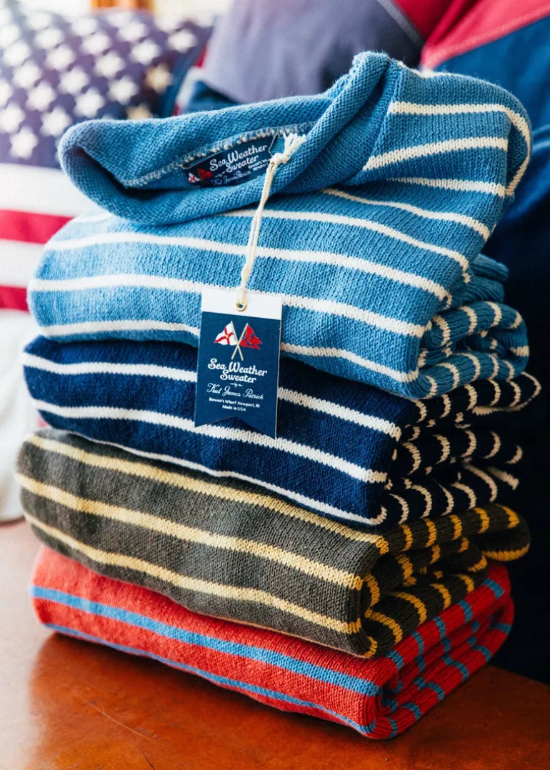 Harrison Striped Rollneck Sweater- Men's