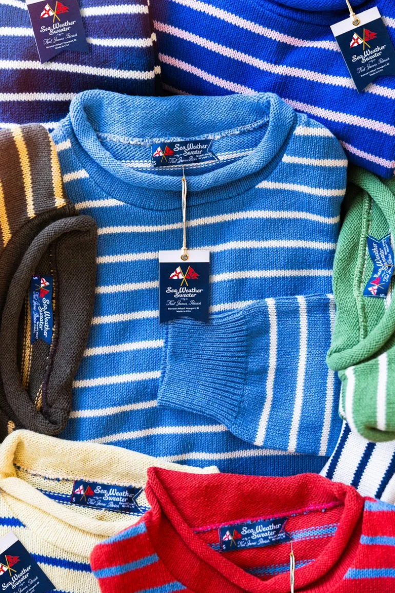 Harrison Striped Rollneck Sweater- Men's