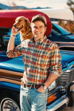 Jeep® x KJP Embroidered Madras Dog Bandana