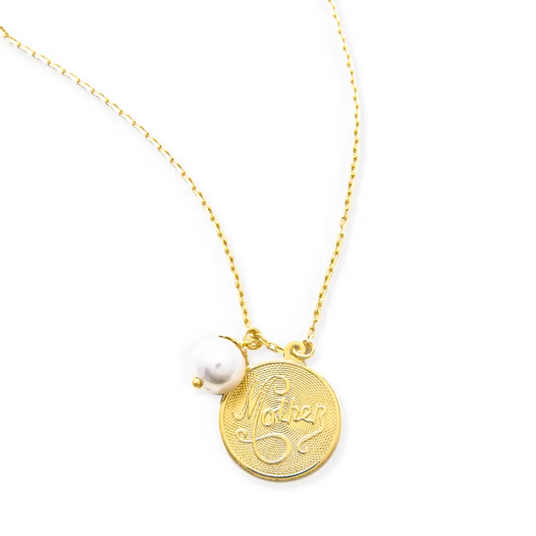 Mother Pearl Drop Necklace
