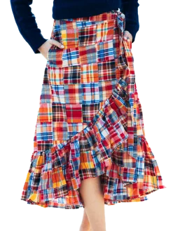 Nantucket Soirée Madras Skirt