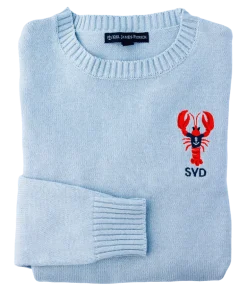 Nautical Lobster Monogram Sweater- Women's