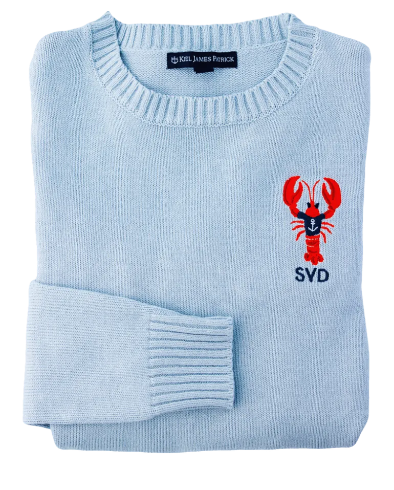 Nautical Lobster Monogram Sweater- Women's