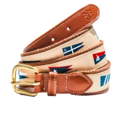 Nautical Pennant Flag Ribbon Belt