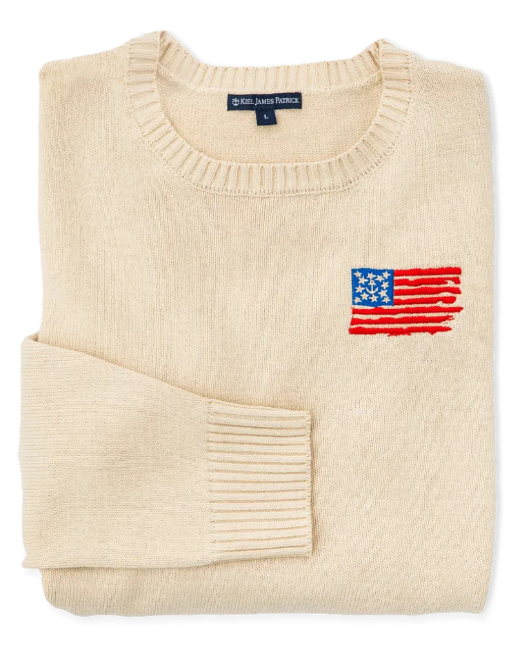 Old Glory Embroidered Sweater (Men's)