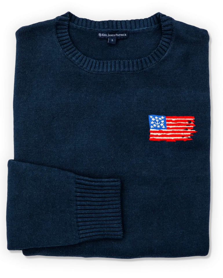 Old Glory Embroidered Sweater (Men's)