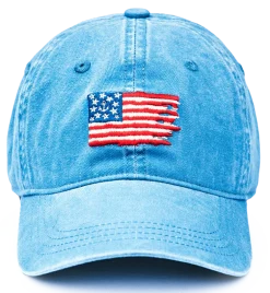 Old Glory Hat- Light Blue