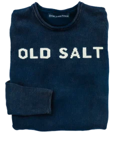 Old Salt Rollneck Sweater Navy
