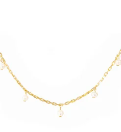 Pearl Drop Layering Necklace