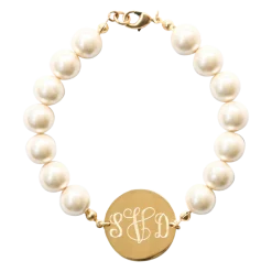 Pearl Monogram Bracelet