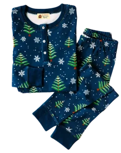 Snowy Night Kids Pajamas