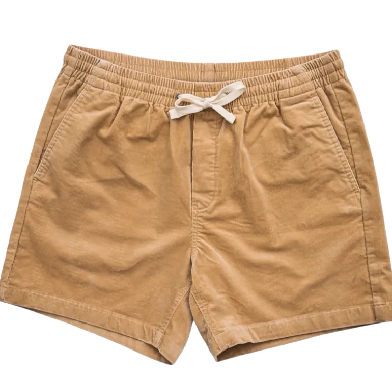 The Coastal Cord Short- Tan