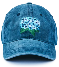 The Hydrangea Bloom Hat- Navy