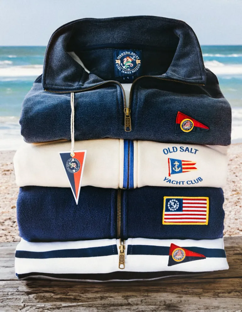The Saltwater Striped Quarterzip- Men’s
